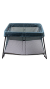 Shop BabyBjorn Travel Crib Light Bundle with Fitted Sheet, Dark Green at GoodBuy Gear