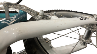 Shop Woom GO 3 Bike "16, Base Model, Metallic turquoise at GoodBuy Gear