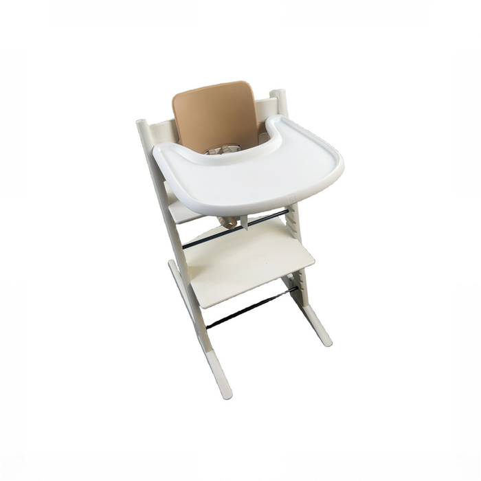 Shop DRAFT - Stokke Tripp Trapp High Chair with Baby Set and Tray, Natural, White at GoodBuy Gear