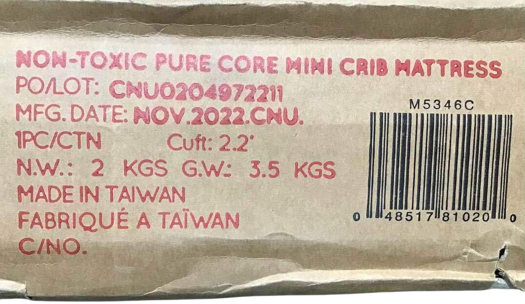 Shop Babyletto Pure Core Mini Crib Mattress With Hybrid Waterproof Cover, Mini at GoodBuy Gear