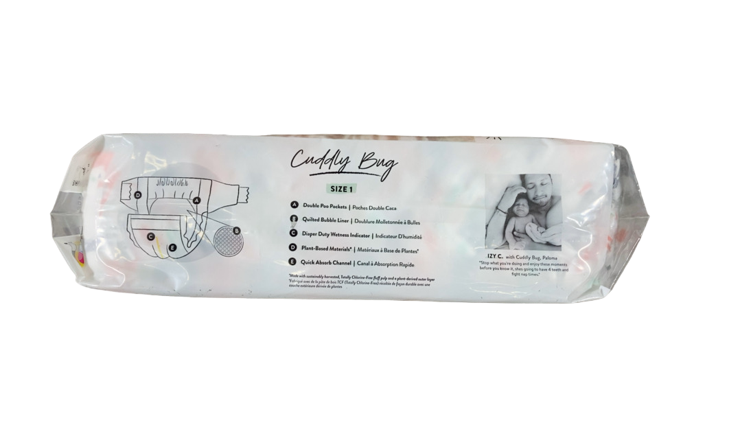 Shop Honest Company Size 1 Diapers 35 Ct, Multi-Colored Giraffes at GoodBuy Gear