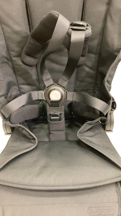 Shop Bugaboo Dragonfly Bassinet and Seat Stroller, Midnight Black, Graphite, Skyline Blue, 2024 HIDDEN SEAT REQ 5.19 at GoodBuy Gear