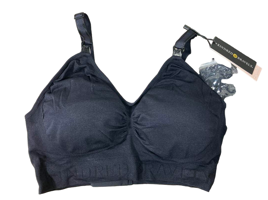 used Kindred Bravely Simply Sublime Nursing Bra, Regular, Large, Black