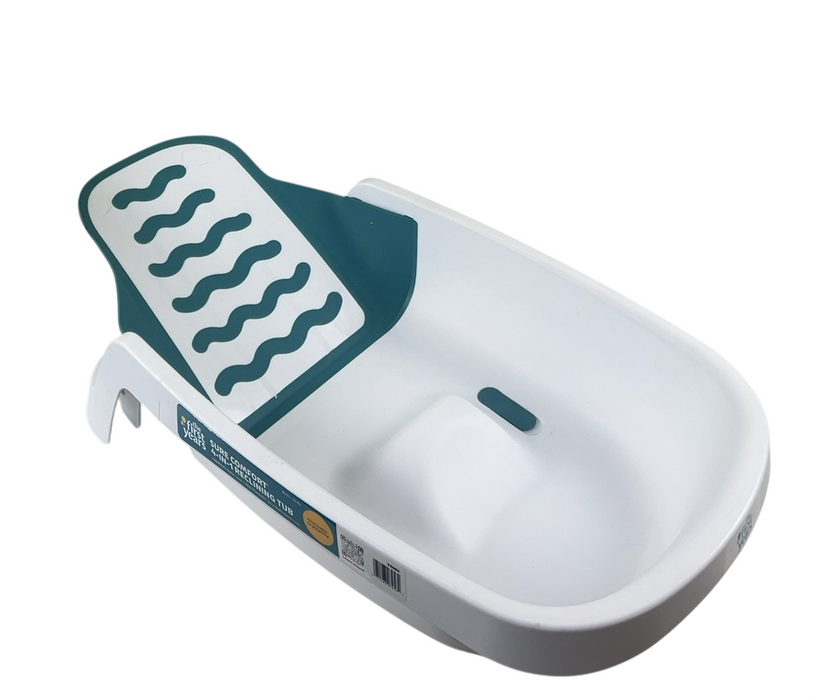 Shop The First Years Sure Comfort 4 in 1 Reclining Bathtub, White/Teal at GoodBuy Gear