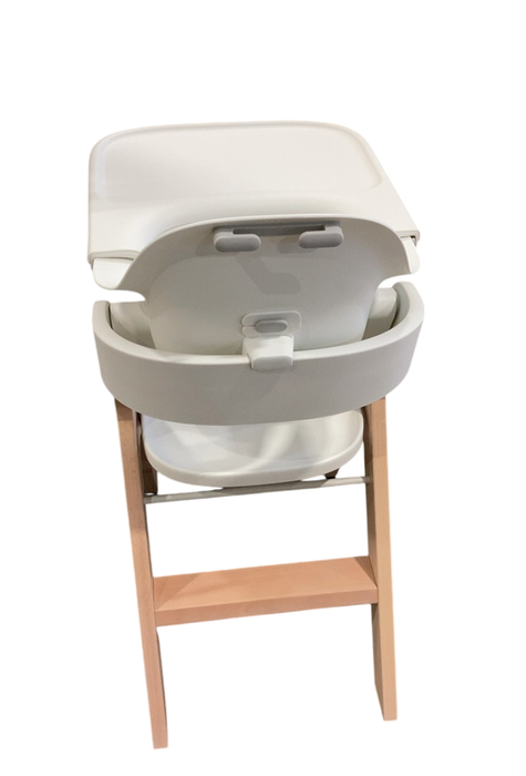 Shop Mockingbird High Chair, 2.0, Natural Beech, White at GoodBuy Gear