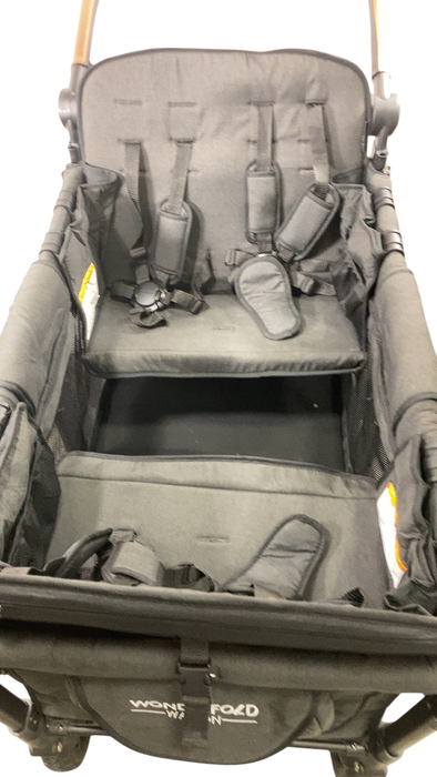 Shop Wonderfold W4 Luxe Quad Stroller Wagon, 2021, Volcanic Black at GoodBuy Gear