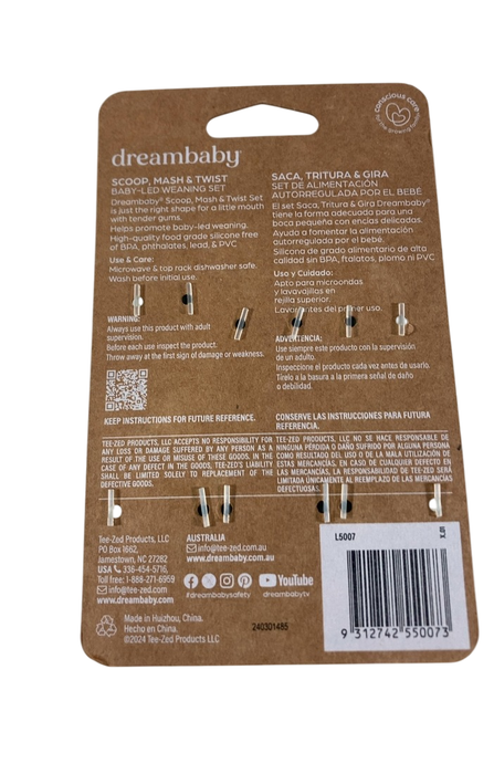 Shop Dreambaby Scoop Mash & Twist Silicone 3 Piece Cutlery Set at GoodBuy Gear