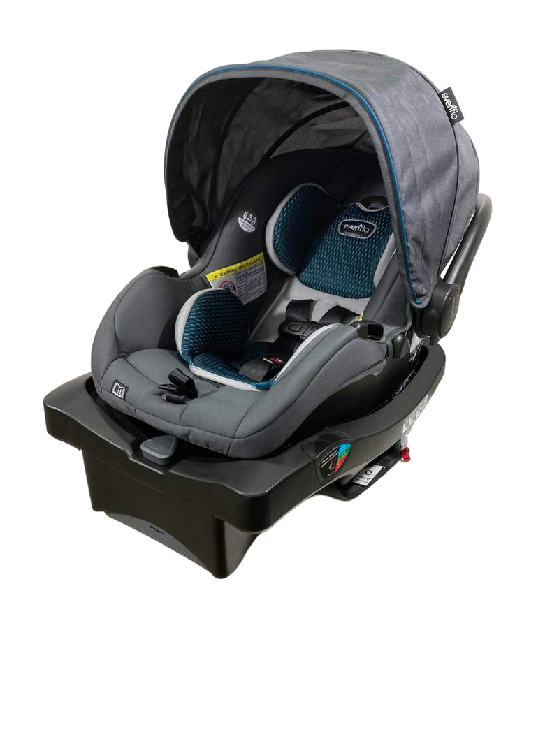evenflo safezone base Evenflo LiteMax DLX Infant Car Seat with SafeZone Load Leg Base, 2023,