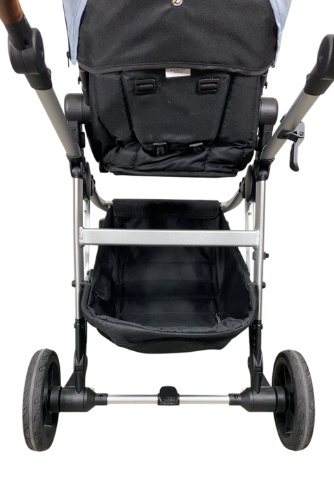 Shop Mockingbird Single to Double 2.0 Stroller, 2024, Silver With Penny Leather, Sky, Watercolor Drops at GoodBuy Gear