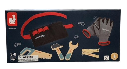 Shop Janod Brico'kids DIY Tool Belt and Gloves Set, J06475 at GoodBuy Gear