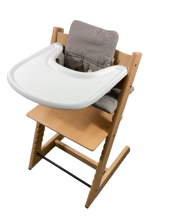 Shop Stokke Tripp Trapp Complete High Chair, Dots Grey, Natural, Natural 2.0 at GoodBuy Gear
