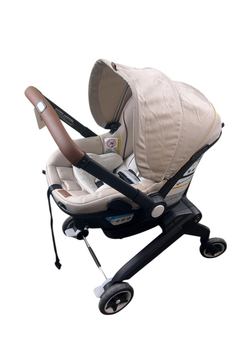 Shop Evenflo Gold Shyft Dual Ride Infant Car Seat Stroller Combo, 2024, Champagne, with Green/Gentle Fabric at GoodBuy Gear