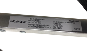 Shop Mockingbird Single to Double 2.0 Stroller, 2024, Bloom, Silver With Penny Leather, Windowpane at GoodBuy Gear