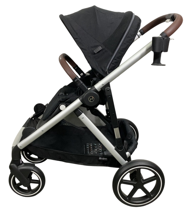 Shop Cybex Gazelle S Modular Stroller, 2023, Moon Black, Silver Frame at GoodBuy Gear