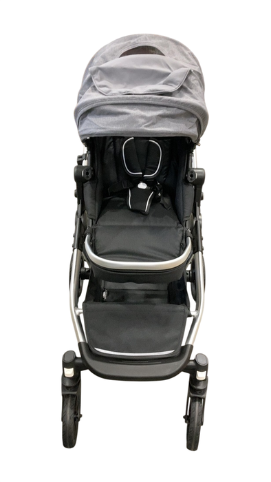 Shop Mockingbird Single to Double 2.0 Stroller, Heather grey, Silver With Penny Leather, 2025, Solid Grey at GoodBuy Gear