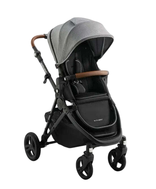 Shop Mockingbird Single to Double 3.0 Stroller, 2025, Heather Grey, Charcoal with Penny Leather at GoodBuy Gear