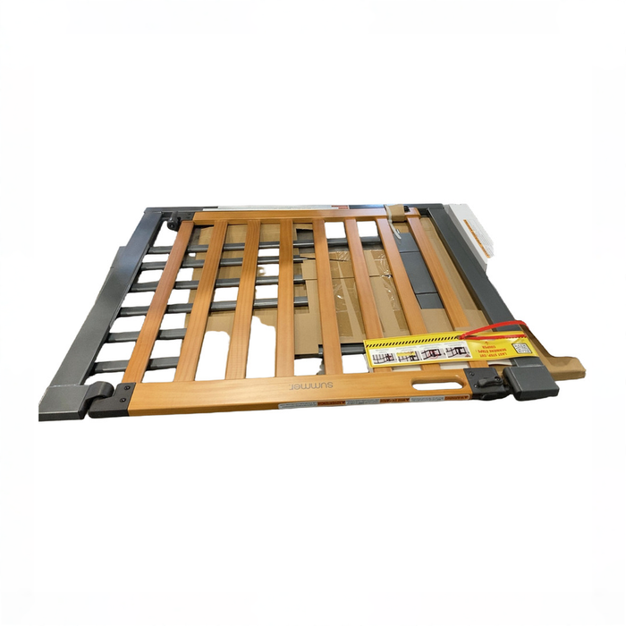 Shop Summer by Ingenuity The Thruway Gate, 60XW Series, Oak Wood & Slate at GoodBuy Gear