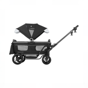 Shop Evenflo Shyft Rideshare All-Terrain Performance Stroller Wagon, 2023, Sterling Black at GoodBuy Gear
