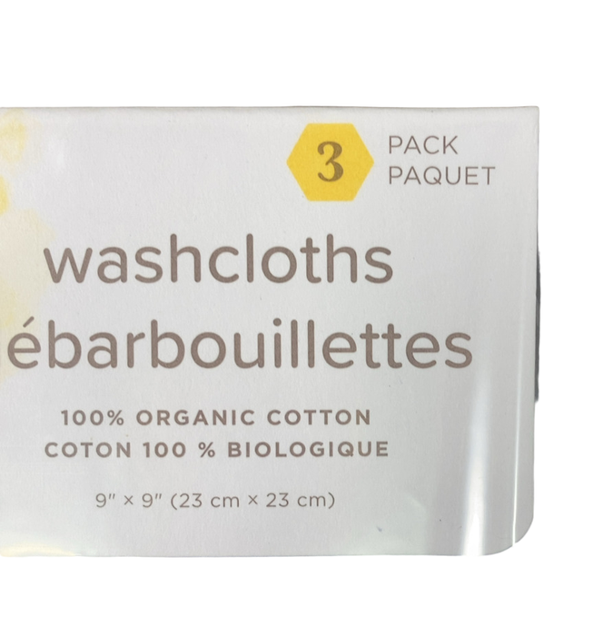 Shop Burt's Bees Baby Washcloths 3 Pack, Hello Moon! at GoodBuy Gear