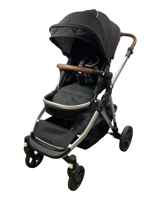 Shop Mockingbird Single to Double 2.0 Stroller, 2024, Black, Silver With Penny Leather, Windowpane at GoodBuy Gear