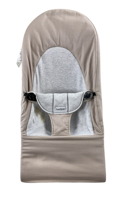 Shop BabyBjorn Bouncer Balance Soft, Beige/Gray, Black Frame at GoodBuy Gear