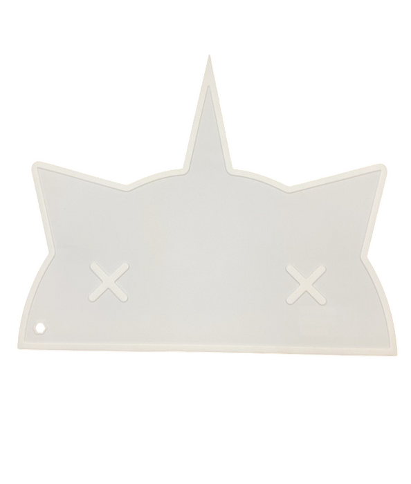 Bam Bam Boom Unicorn Cat Placemat, White