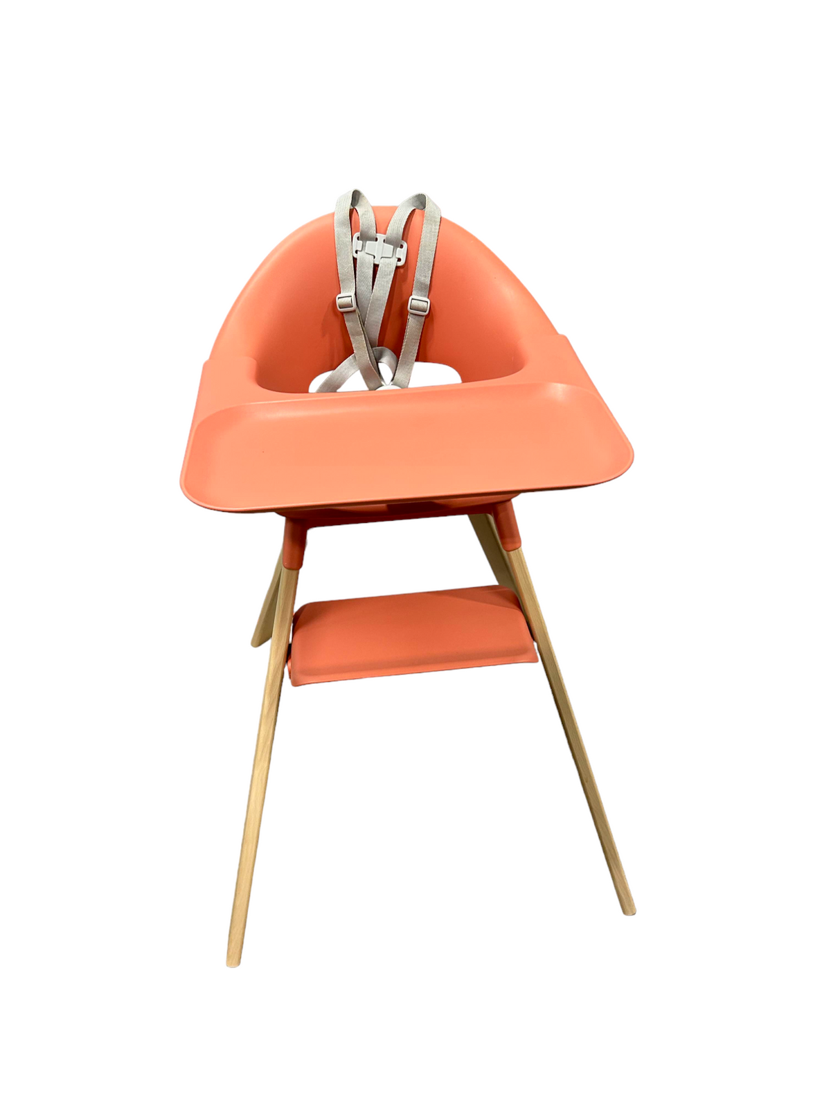 STOKKE CLIKK ベビーチェアコーラル ピンク 未使用クッション付き STOKKE CLIKK ベビーチェアコーラル ピンク 未使用クッション付き