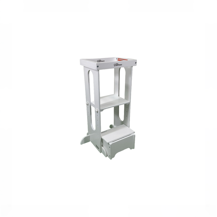 Shop Little Partners Explore 'N Store Learning Tower, Soft White at GoodBuy Gear