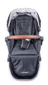 Shop Mockingbird 2nd Seat Kit with Extendable Canopy, Black, Silver With Penny Leather, Watercolor Drops at GoodBuy Gear