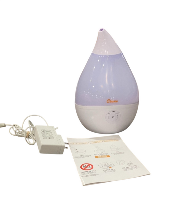 Shop Crane Filter-Free Droplet Cool Mist Humidifier, 0.5 Gal., White at GoodBuy Gear
