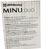 Shop UPPAbaby Minu Duo Stroller, 2024, Greyson(Charcoal Mélange/Carbon Frame/Saddle Leather) at GoodBuy Gear