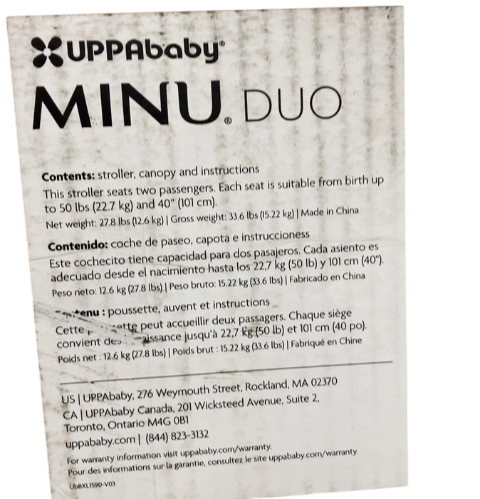 Shop UPPAbaby Minu Duo Stroller, 2024, Greyson(Charcoal Mélange/Carbon Frame/Saddle Leather) at GoodBuy Gear