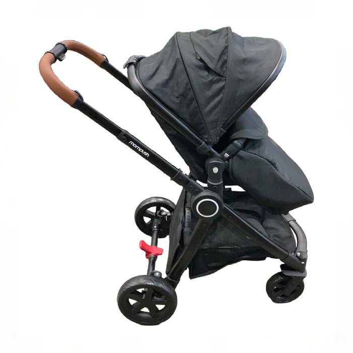 Shop DRAFT - Mompush Ultimate 2 Baby Stroller with Bassinet, 2025, Black with Black Frame at GoodBuy Gear