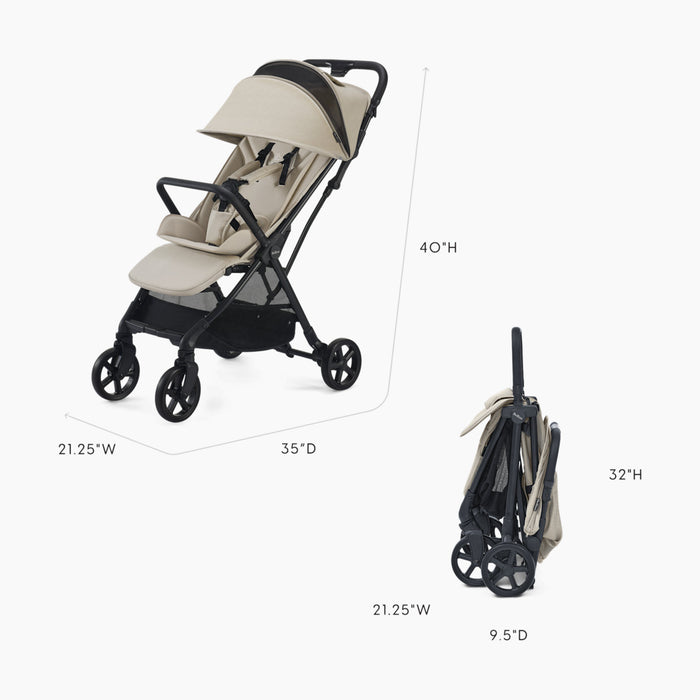 Bellini Juno Compact Everyday & Travel Stroller, Taupe, 2024