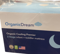 Shop Organic Dream Cooling Premier 2-Stage Crib and Toddler Mattress, White at GoodBuy Gear