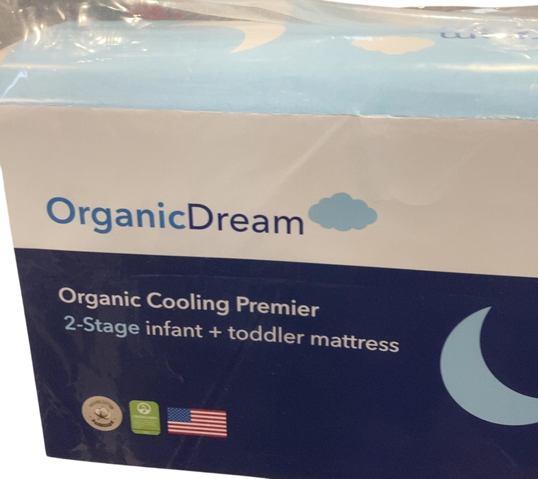 Shop Organic Dream Cooling Premier 2-Stage Crib and Toddler Mattress, White at GoodBuy Gear