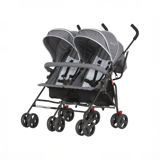 Shop Dream On Me Volga Twin Umbrella Stroller, Dark and Light Grey at GoodBuy Gear