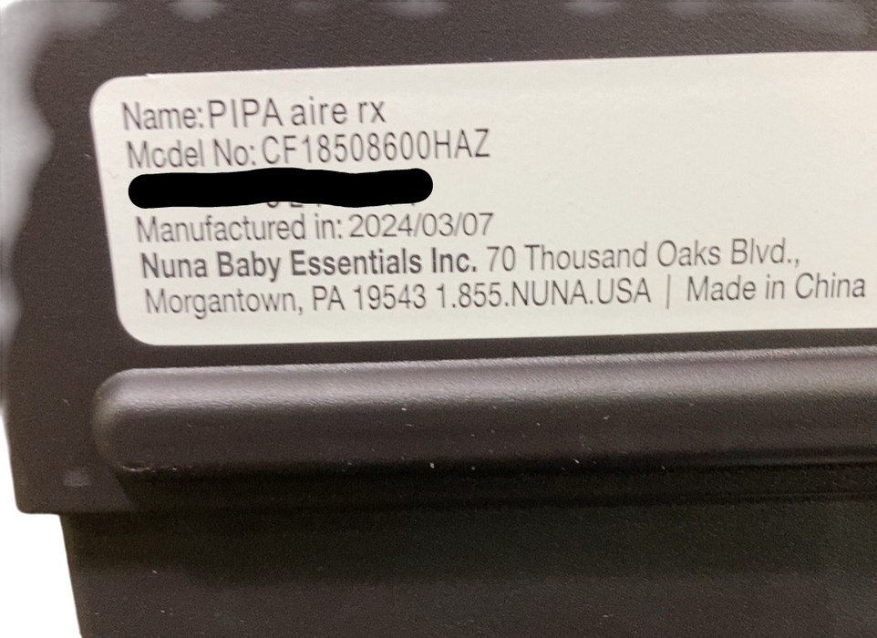 Shop Nuna Pipa Aire RX Infant Car Seat, 2024, Hazelwood at GoodBuy Gear