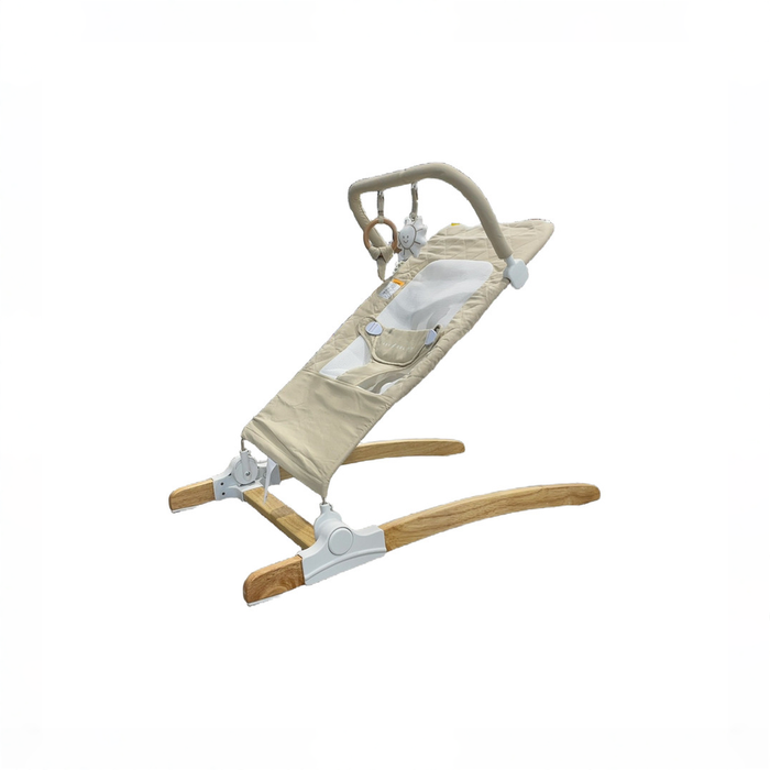 Shop Baby Delight Heirloom Aspen Wood Bouncer, Organic Oat at GoodBuy Gear