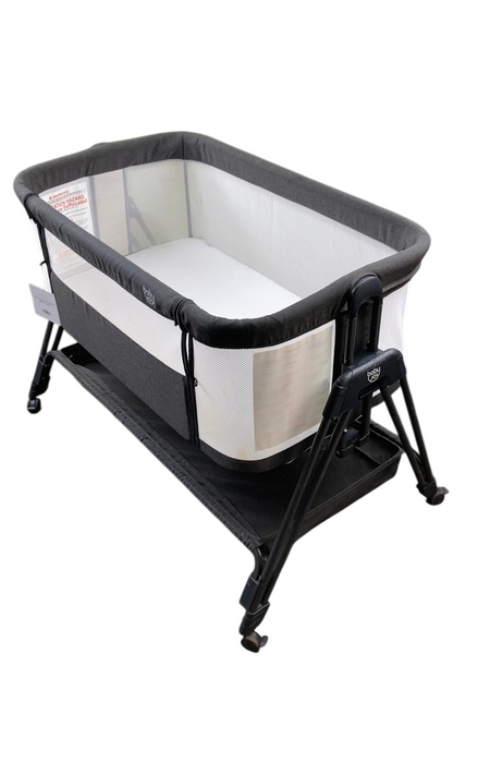 Shop Baby Joy Easy Folding Portable Baby Crib with 7 Adjustable Heights, Black at GoodBuy Gear