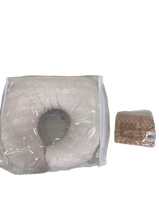 Shop Boppy Organic Nursing and Infant Support Pillow, Camel Stitched Stripe at GoodBuy Gear