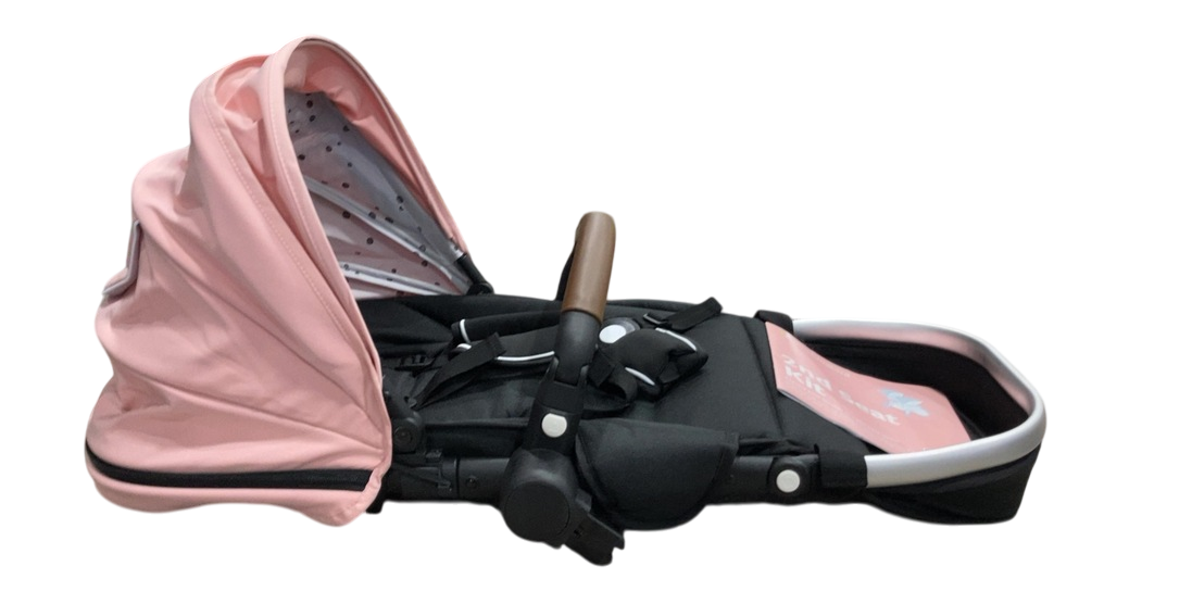 Shop Mockingbird 2nd Seat Kit with Extendable Canopy, Bloom, Watercolor Drops, Silver With Penny Leather at GoodBuy Gear