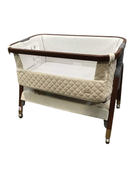 Shop Tutti Bambini Cozee Luxe Bedside Bassinet, Cream/Walnut at GoodBuy Gear