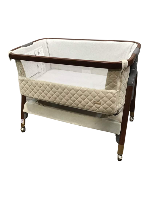 Shop Tutti Bambini Cozee Luxe Bedside Bassinet, Cream/Walnut at GoodBuy Gear