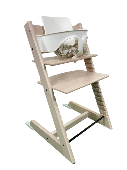 Stokke Tripp Trapp High Chair With Baby Set, Whitewash, 1