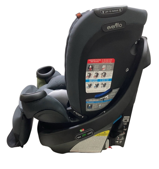 Shop Evenflo Revolve 360 Extend All-in-One Rotating Car Seat with Quick Clean Cover, 2024, Rockland Green at GoodBuy Gear