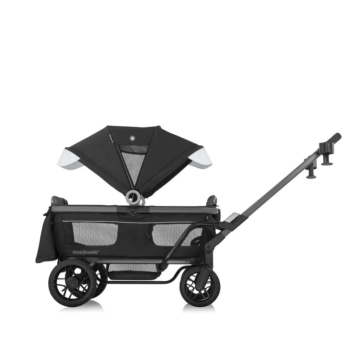 Shop Evenflo Shyft Rideshare All-Terrain Performance Stroller Wagon, 2023, Sterling Black at GoodBuy Gear