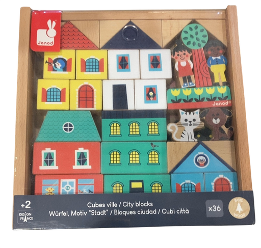 Shop Janod Crossroads City Building Blocks, 2+ at GoodBuy Gear