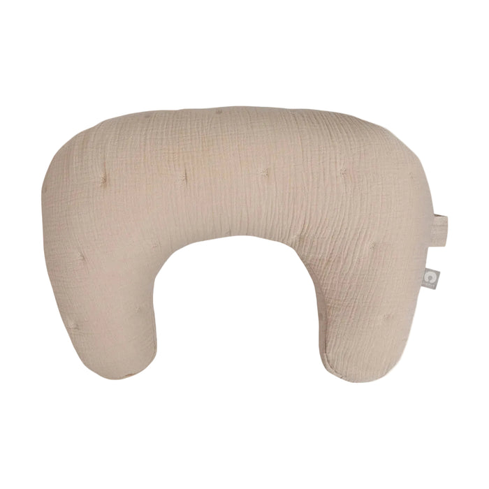 Shop Boppy Ergonomic Nursing Pillow, LUXE, Oatmeal Muslin at GoodBuy Gear