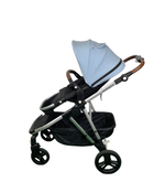 secondhand Mockingbird Single to Double Stroller, 2023, Silver with Penny Leather, Windowpane, Sky